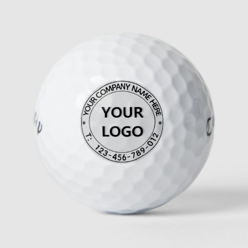Custom Logo Text Info Promotional Stamp Golf Balls