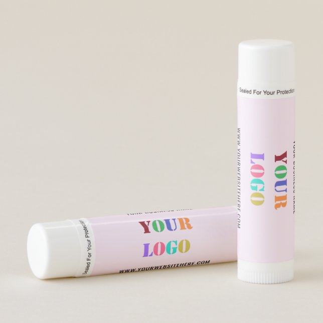Custom Logo Text Lip Balm Promotional Business (Front)