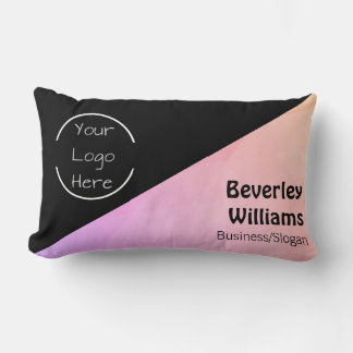 Custom Logo & Text Lumbar Pillow