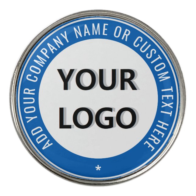 Custom Logo Text Name Golf Ball Marker Template (Front)
