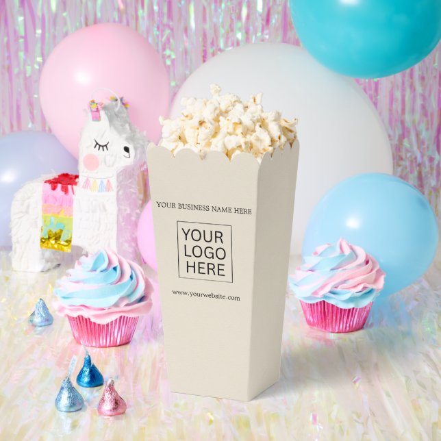 Custom Logo & Text Packaging popcorn Favor Boxes (Party)