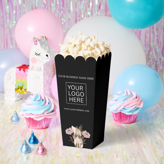 Custom Logo & Text Packaging popcorn Favor Boxes (Party)