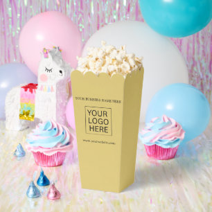 Custom Logo & Text Packaging popcorn Favor Boxes