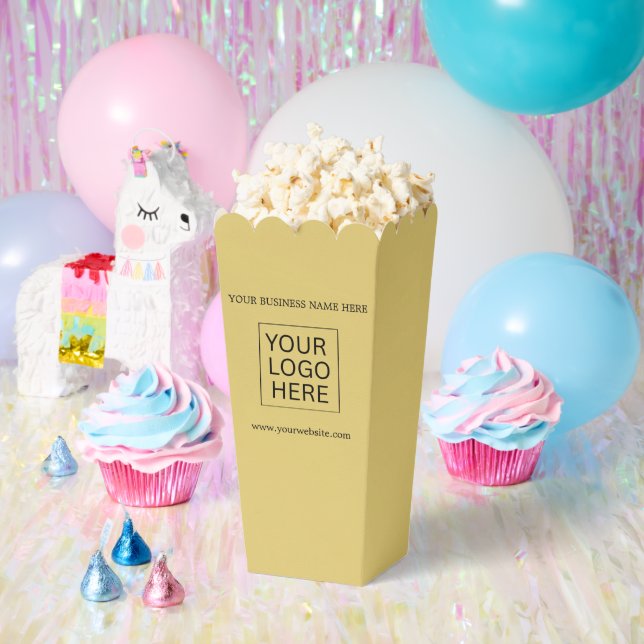 Custom Logo & Text Packaging popcorn Favor Boxes (Party)