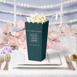 Custom Logo & Text Packaging popcorn Favor Boxes