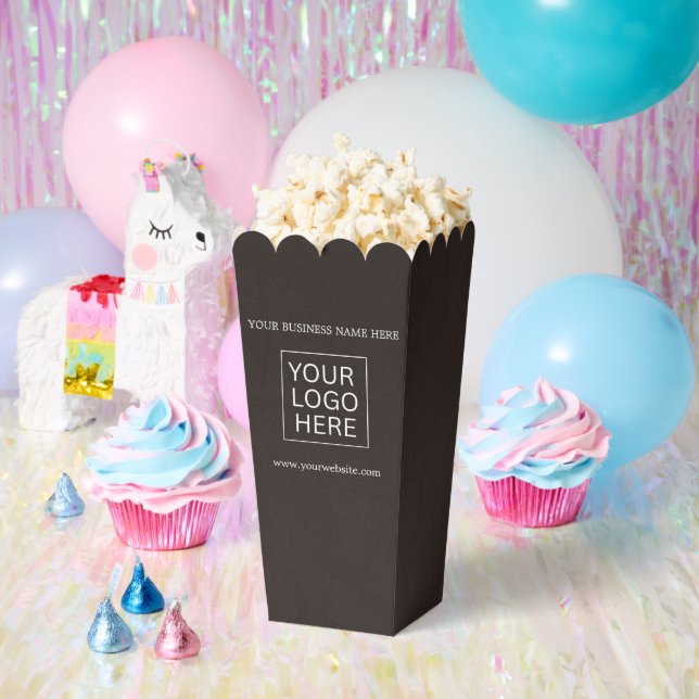 Custom Logo & Text Packaging popcorn Favor Boxes (Party)