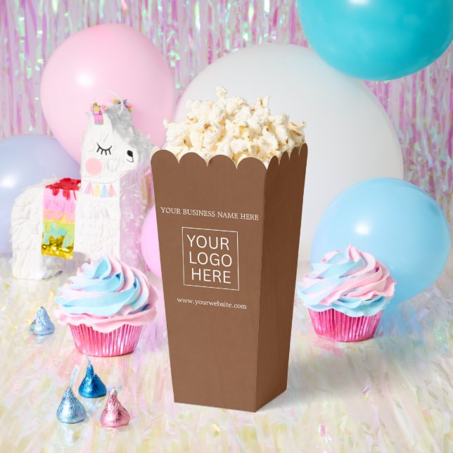 Custom Logo & Text Packaging popcorn Favor Boxes (Party)