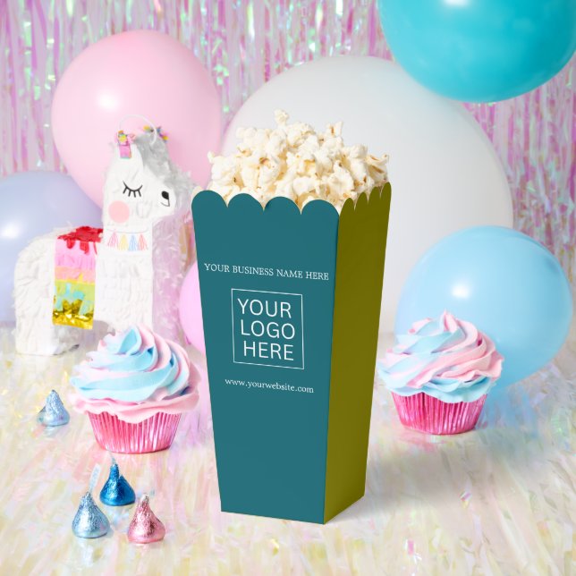 Custom Logo & Text Packaging popcorn Favor Boxes (Party)