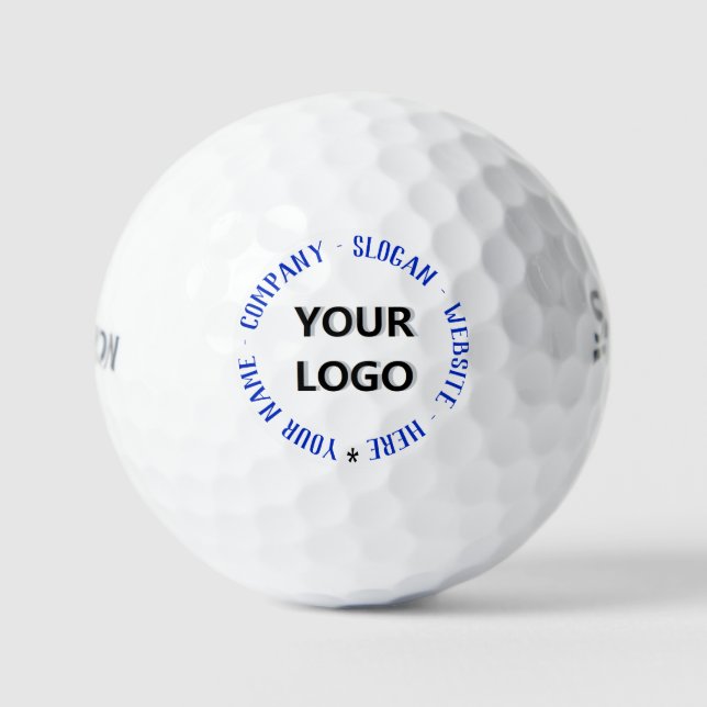 Custom Logo Text Personalized Stamps Golf Balls (Front)
