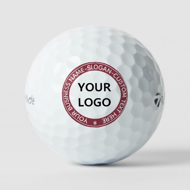 Custom Logo Text Personalized Stamps Golf Balls (Front)