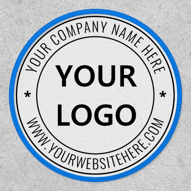 Custom Logo Text Personalized Your Business Patch (Front)