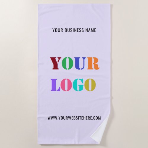 Custom Logo Text Promotional Business Beach Towel