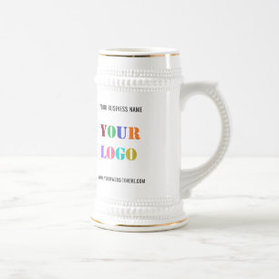 Custom Logo Text Promotional Business Beer Stein