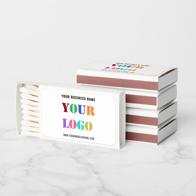 Custom Logo Text Promotional Business Matchboxes (Stacked)