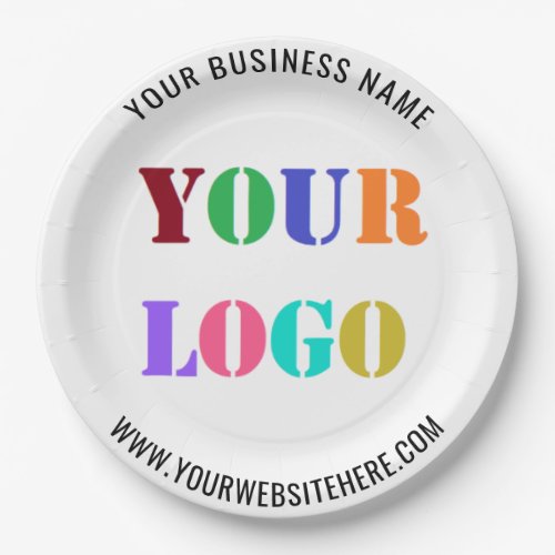 Custom Logo Text Promotional Business Paper Plates