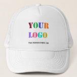 Custom Logo Text Promotional Business Trucker Hat<br><div class="desc">Custom Font and Color - Personalized Trucker Hats with Your Company Logo and Text Promotional Business Hat / Baseball Caps Gift - Add Your Logo / Image - Photo or QR Code / and Website or Custom Text - Resize and move elements with Customization tool. Choose font / size /...</div>