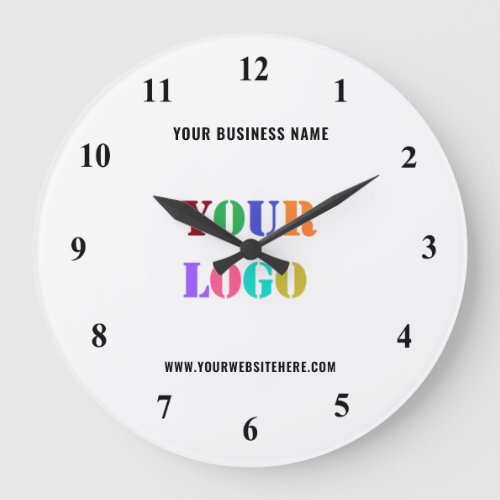 Custom Logo Text Promotional Business Wall Clock