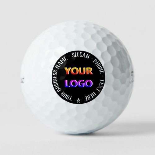 Custom Logo Text Stamps Golf Balls Choose Colors