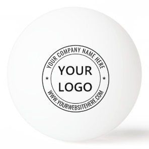 Custom Logo Text Stamps Ping Pong Ball Example