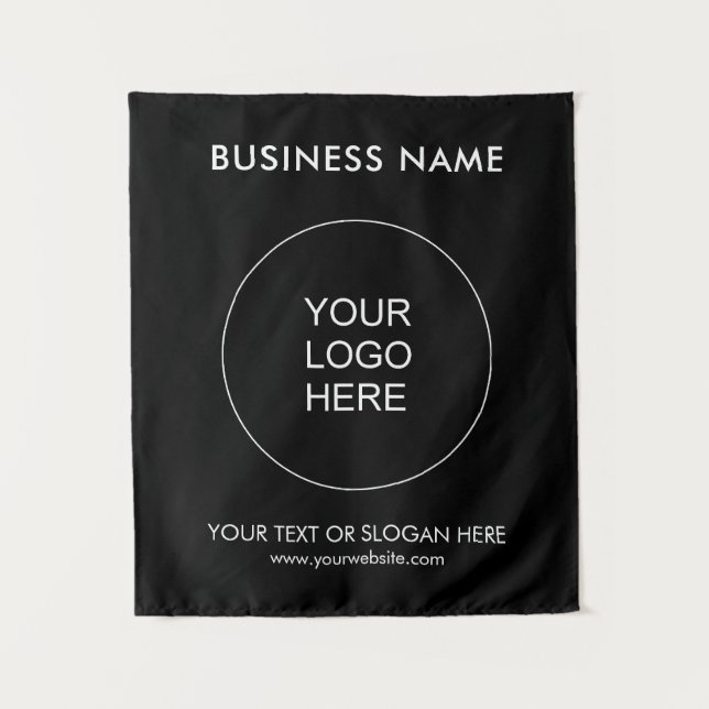 Custom Logo Text Tapestry Backdrop Promotional (Front)