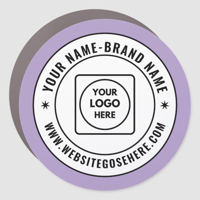 Custom Logo & Text Vehicle Business Promotion  Car Magnet (Front)