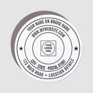 Custom Logo Text Vehicle Business Promotion Magnet