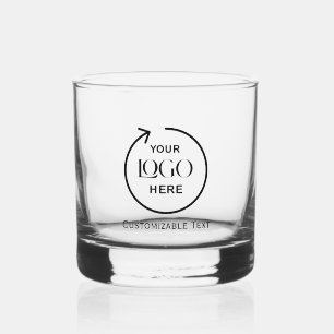 Custom Logo & Text Whiskey Glass