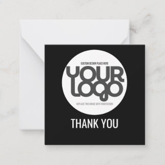 Custom Logo Thank You Cards with QR Code 