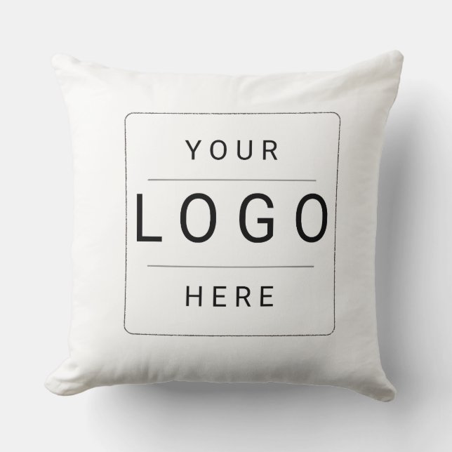 Custom Logo Throw Pillow (Front)