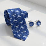 Custom Logo Tie - Professional Branded Necktie<br><div class="desc">Elevate your corporate identity and foster unparalleled team unity with our premium Custom Logo Tie. This isn't just an accessory; it's a walking billboard for your brand's professionalism and attention to detail. Designed with a sophisticated, all-over repeating pattern, your company logo is displayed with crisp clarity on a classic blue...</div>
