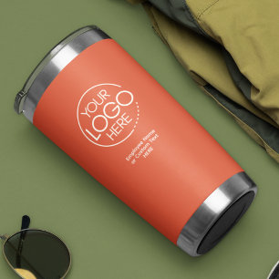 Custom Logo Travel Tumbler with Lid