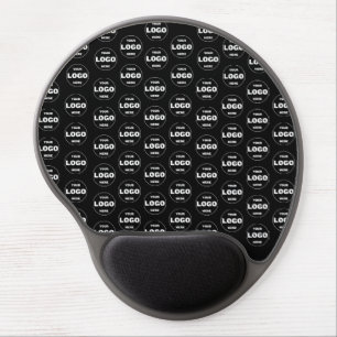 Custom Logo Upload Black Gel Mouse Pad