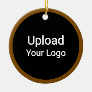 Custom Logo Upload Personalized Business Ceramic Ornament