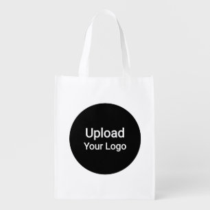 Custom Logo Upload Personalized Business Grocery Bag