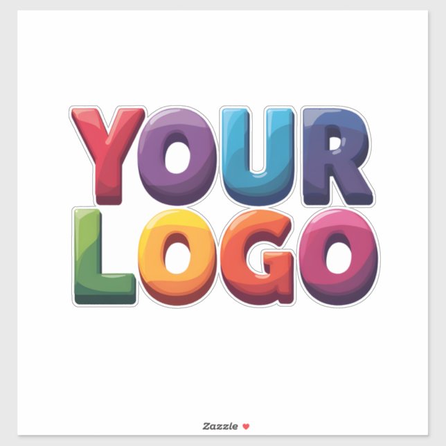 Custom Logo|Upload Your Logo | Business & Brand  Sticker (Sheet)