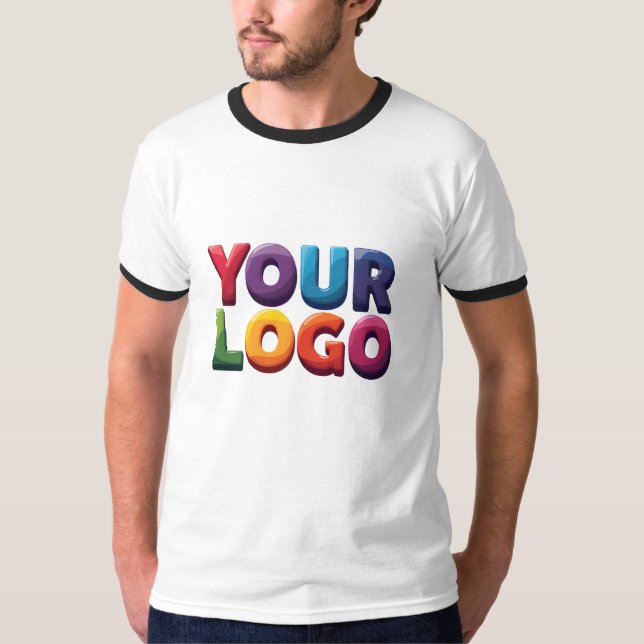 Custom Logo|Upload Your Logo | Business & Brand  T-Shirt (Front)