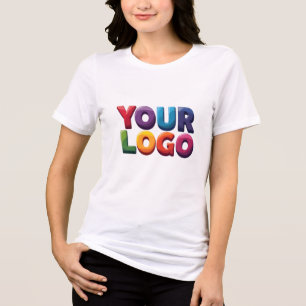 Custom Logo Upload Your Logo   Business & Brand  Tri-Blend Shirt