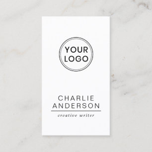 Custom logo vertical modern minimalist business card