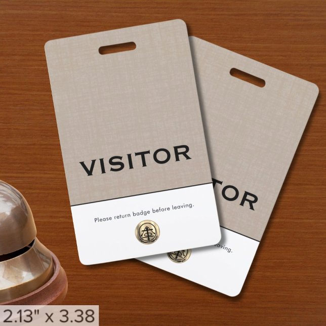 Custom Logo Visitor Badge (Creator Uploaded)