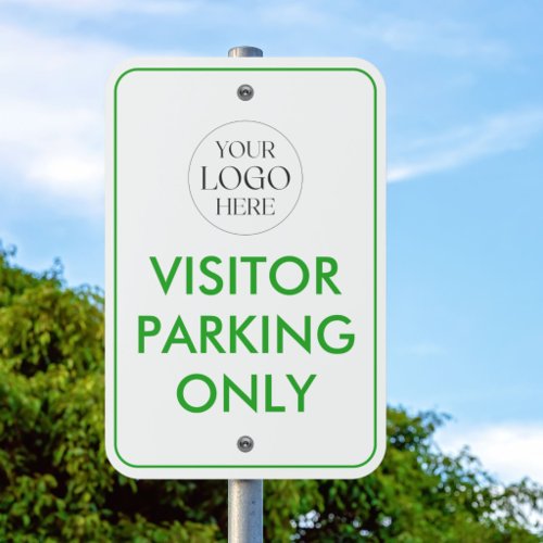 Custom Logo Visitor Reserved Parking Outdoors Metal Sign