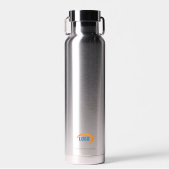 Custom Logo Water Bottle by businessessentials at Zazzle