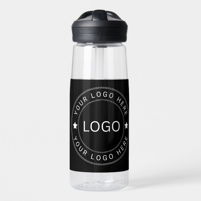 Custom Logo Water Bottle (Front)