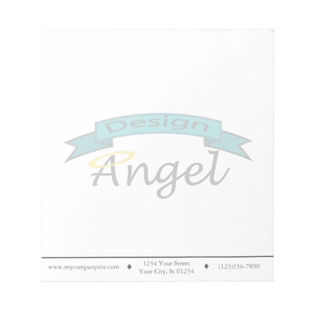Custom Logo Watermark Note Pads (Front)