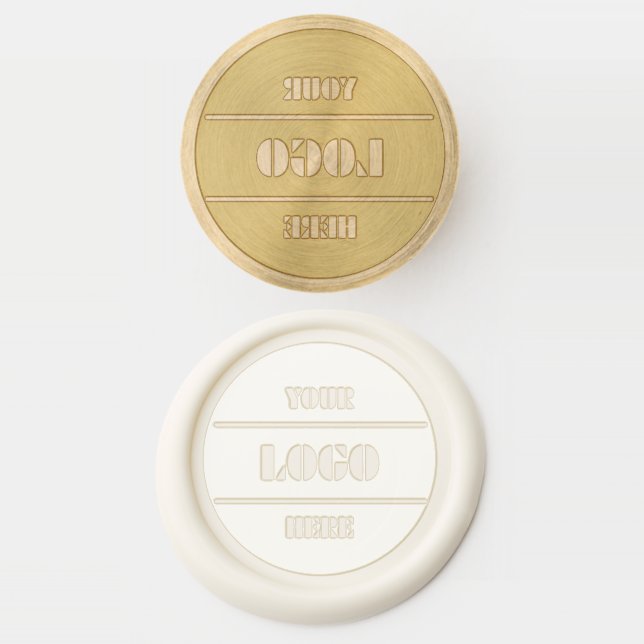 Custom Logo Wax Stamper with Elegant Brass Handle (Stamped)