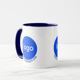 Custom Logo & Website Details for Business Mug