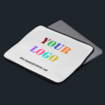 Custom Logo Website Promotional Laptop Sleeve Gift<br><div class="desc">Custom Colors and Font - Your Logo or Photo and Website or Custom Text / Name Promotional Business Personalized Laptop Sleeve / Gift - Add Your Logo / Image and Text / Information - Resize and move elements with Customization tool. Choose colors / font / size ! Please use your...</div>