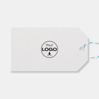 Custom Logo White Gift Tags | Personalized Busines