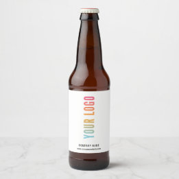 Custom Logo White Promotional Beer Bottle Labels