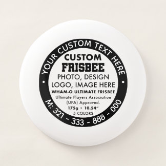 Custom Logo White Promotional Ultimate Frisbee