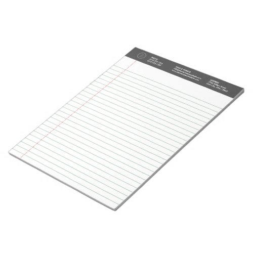 Custom Logo Wide Ruled Tear_out Business Writing Notepad